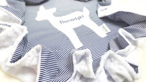 Babydecke dunkelblau