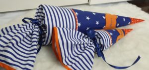 Schultüte Dino orange