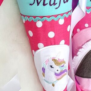 Schultüte Einhorn pink
