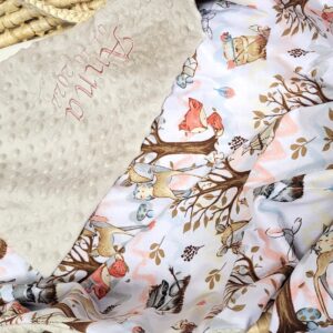 Babydecke mit Waldtieren