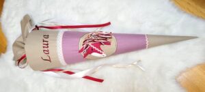 Schultüte mit Pferd