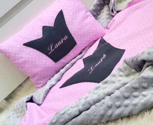 Decke-Kissen-Set Krone