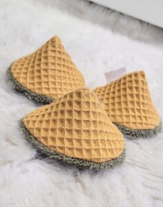 Pipi in Tipi Form Waffelstoff in senf