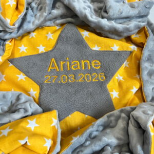 Babydecke personalisiert Stern