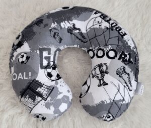 Nackenkissen Fussball grau