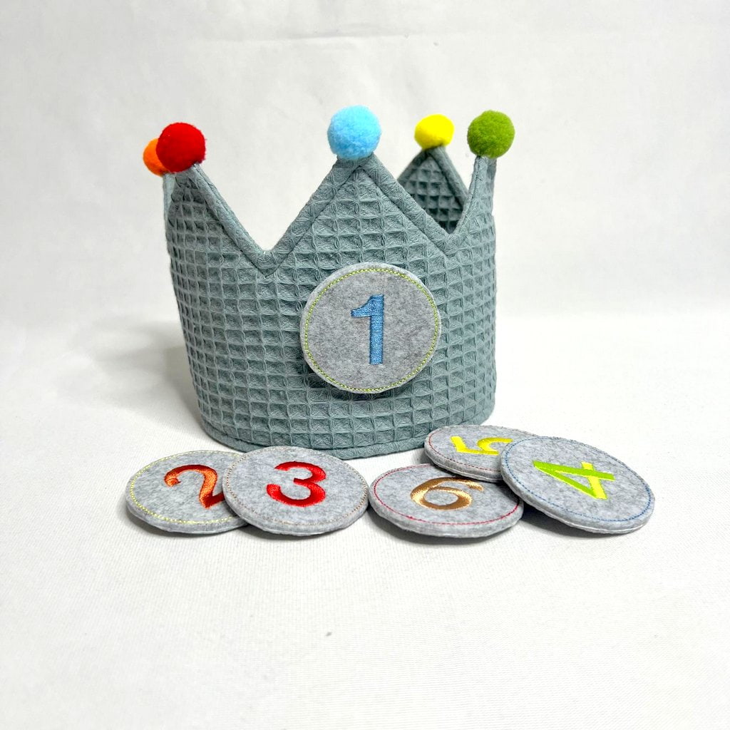 Geburtstagskrone Waffelstoff – Bild 2