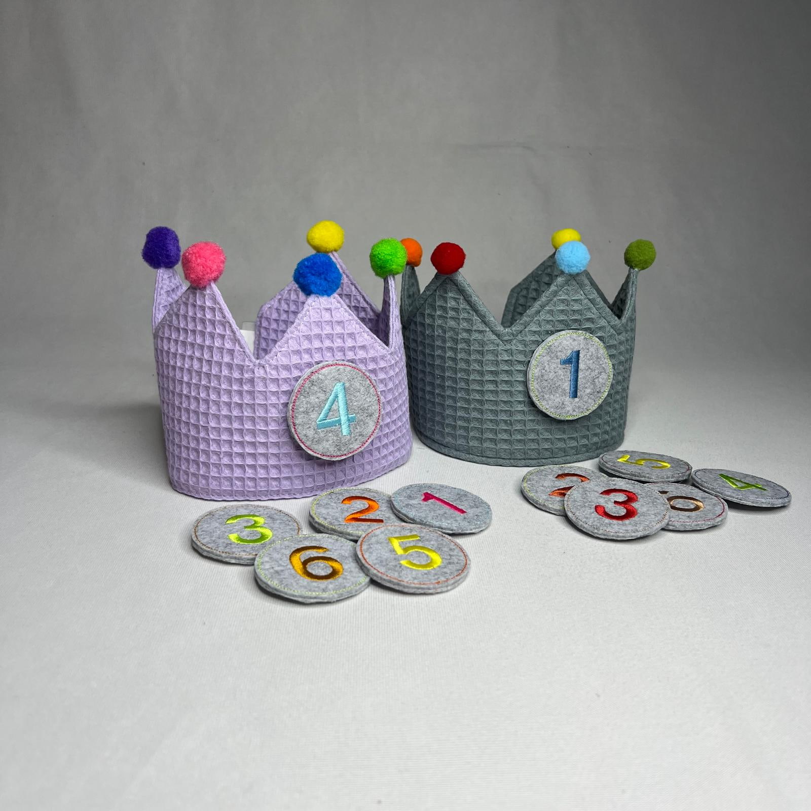 Geburtstagskrone Waffelstoff – Bild 4