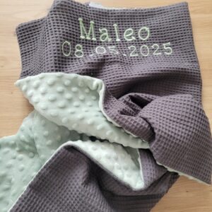 Babydecke Waffelstoff