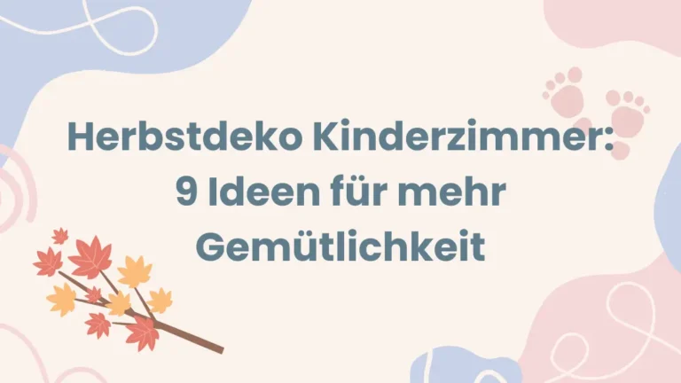 Herbstdeko Kinderzimmer