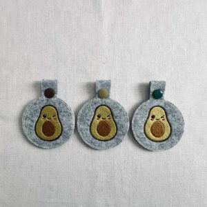 Schlüsselanhänger Avocado grün